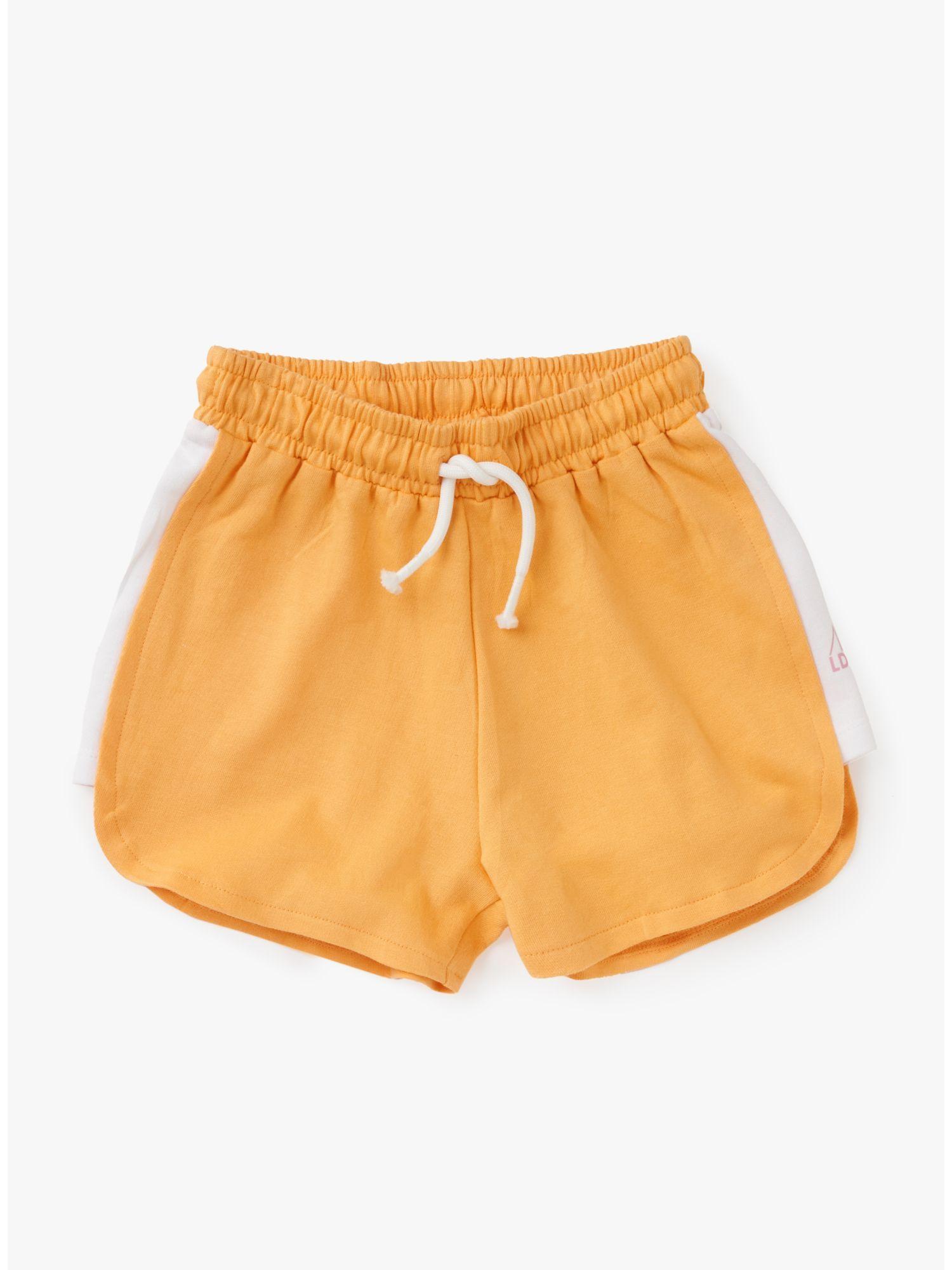 solid orange shorts