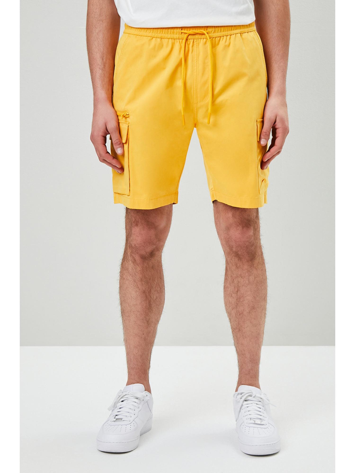 solid orange shorts