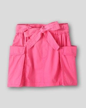 solid overdye knotting skirt