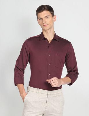 solid oxford formal shirt