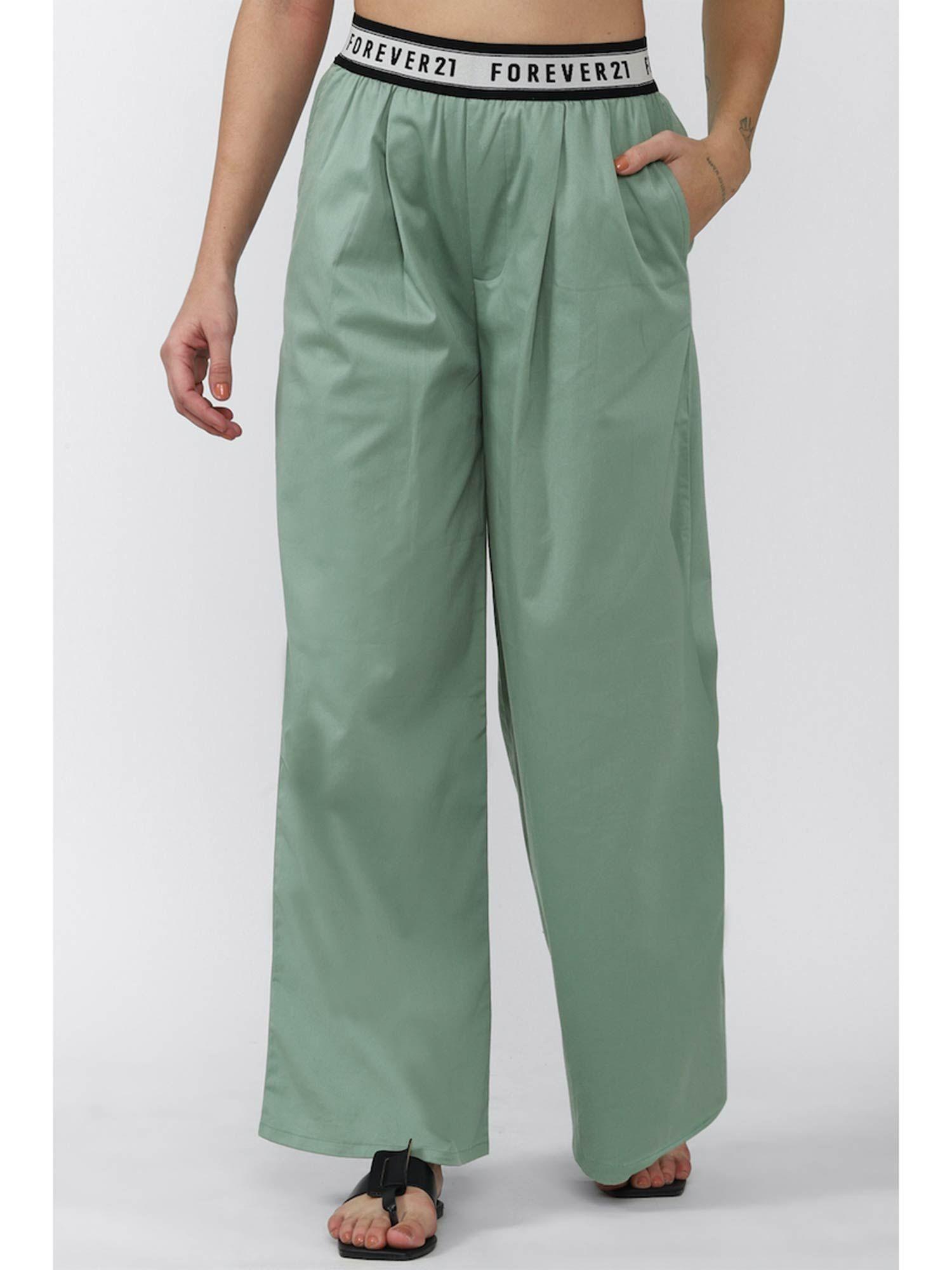 solid pant green