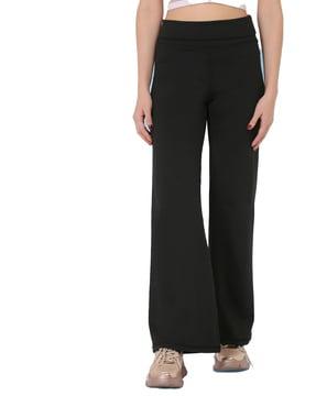 solid pant with elasticated waistband