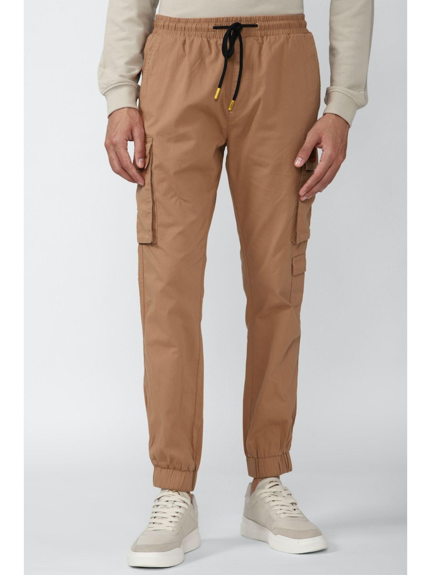 solid pants in brown