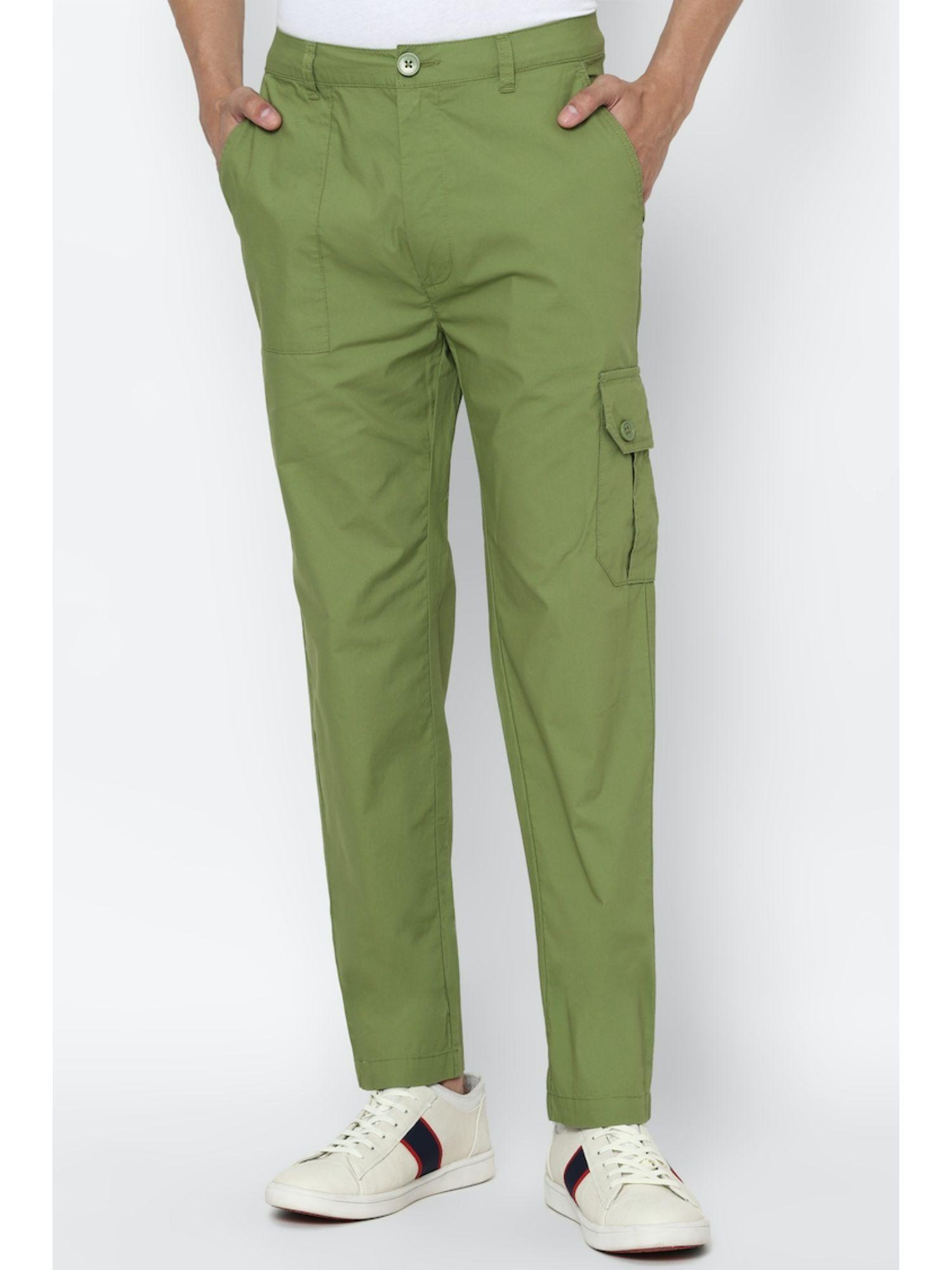 solid pants in olive