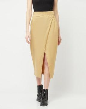 solid pencil skirt