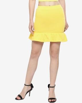 solid pencil skirt