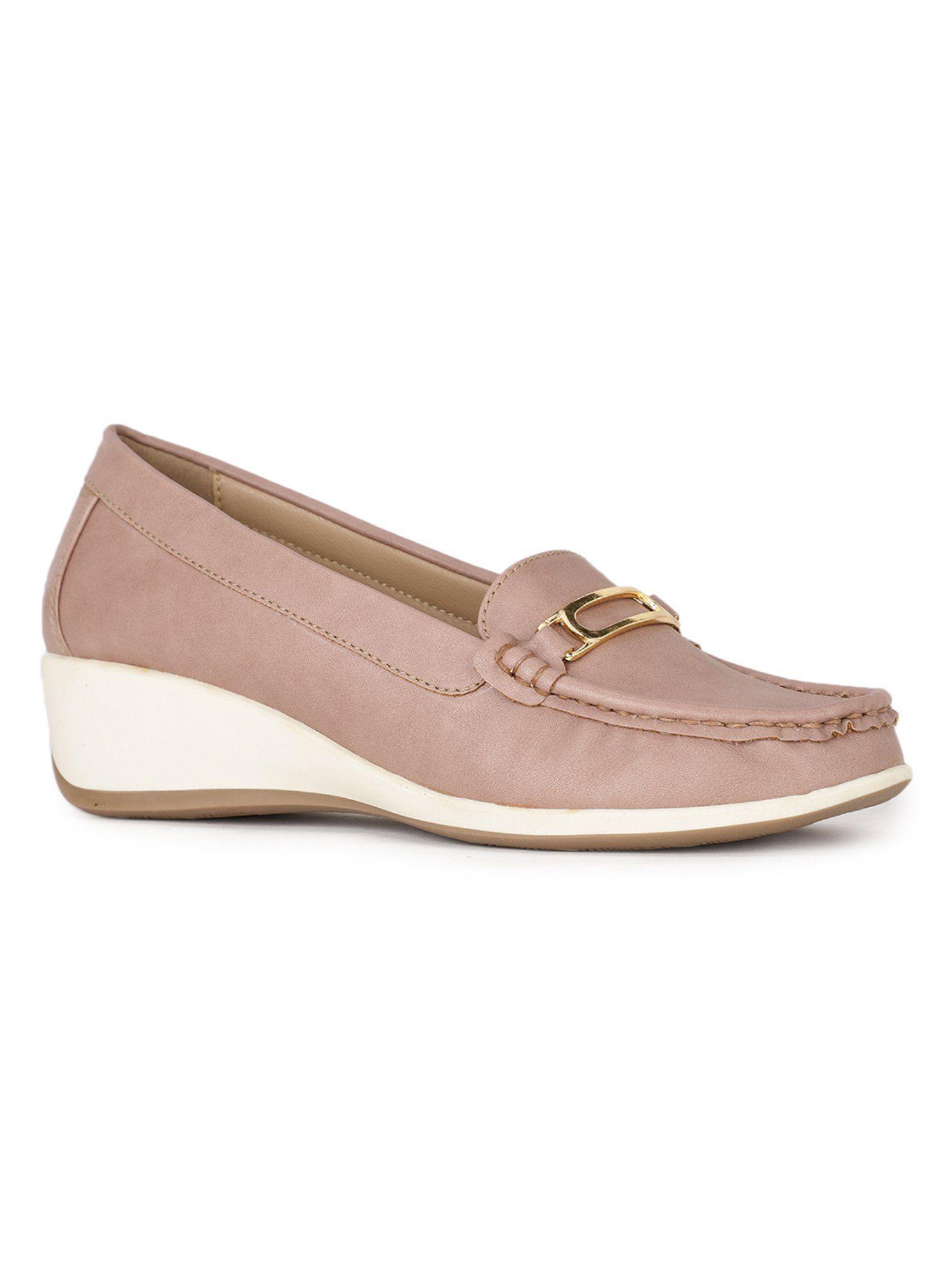 solid pink loafers