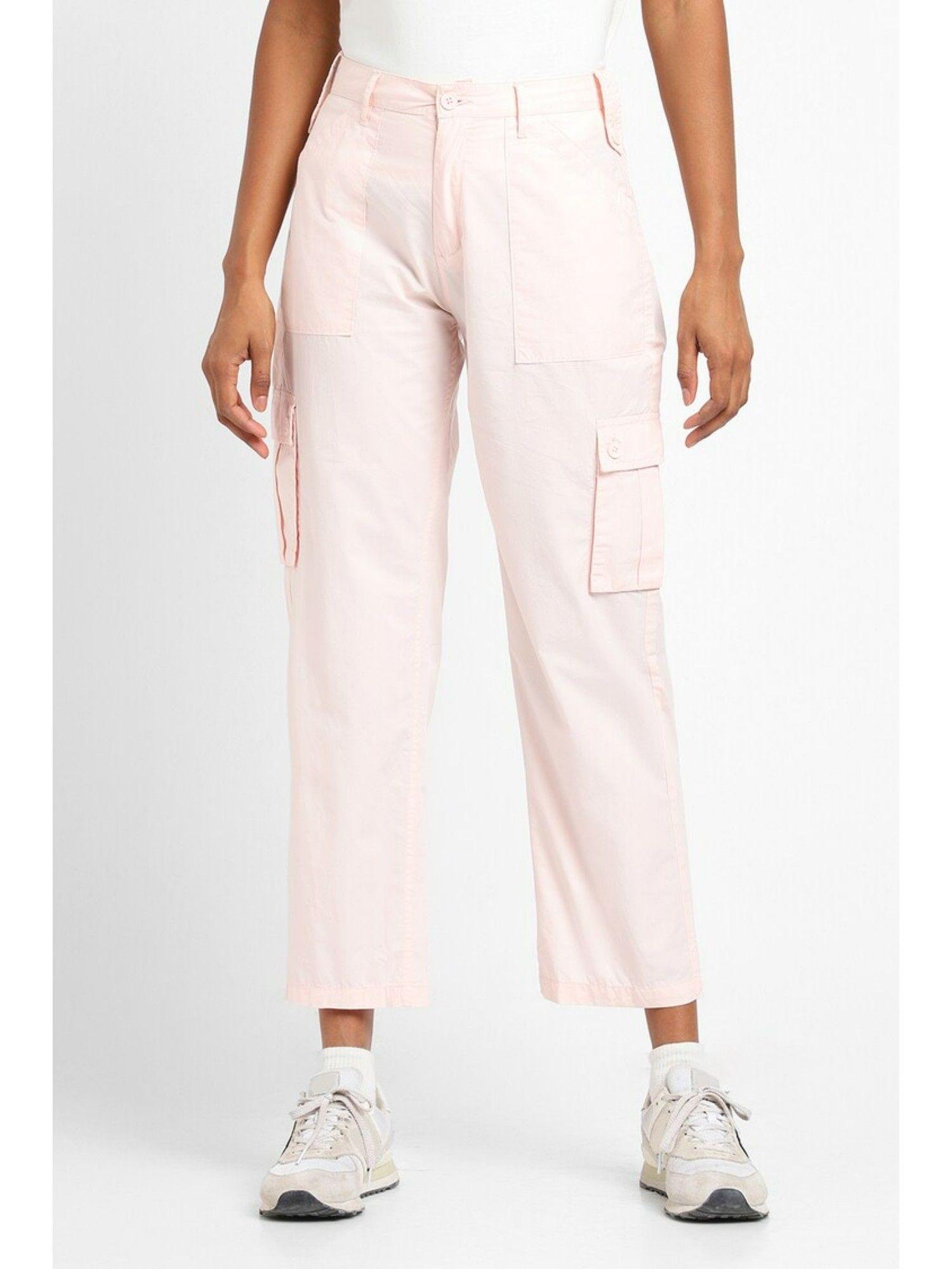 solid pink pants