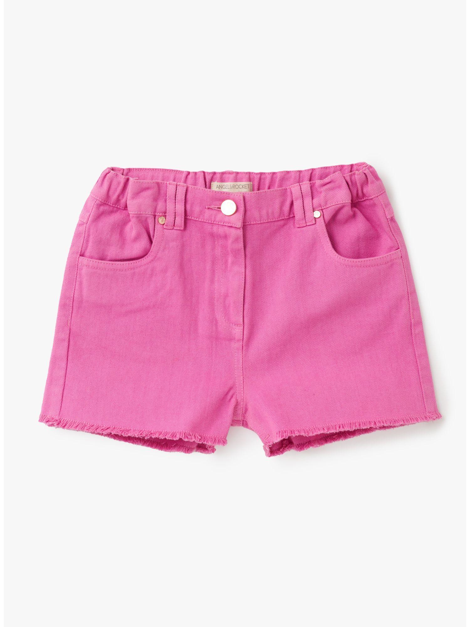 solid pink shorts
