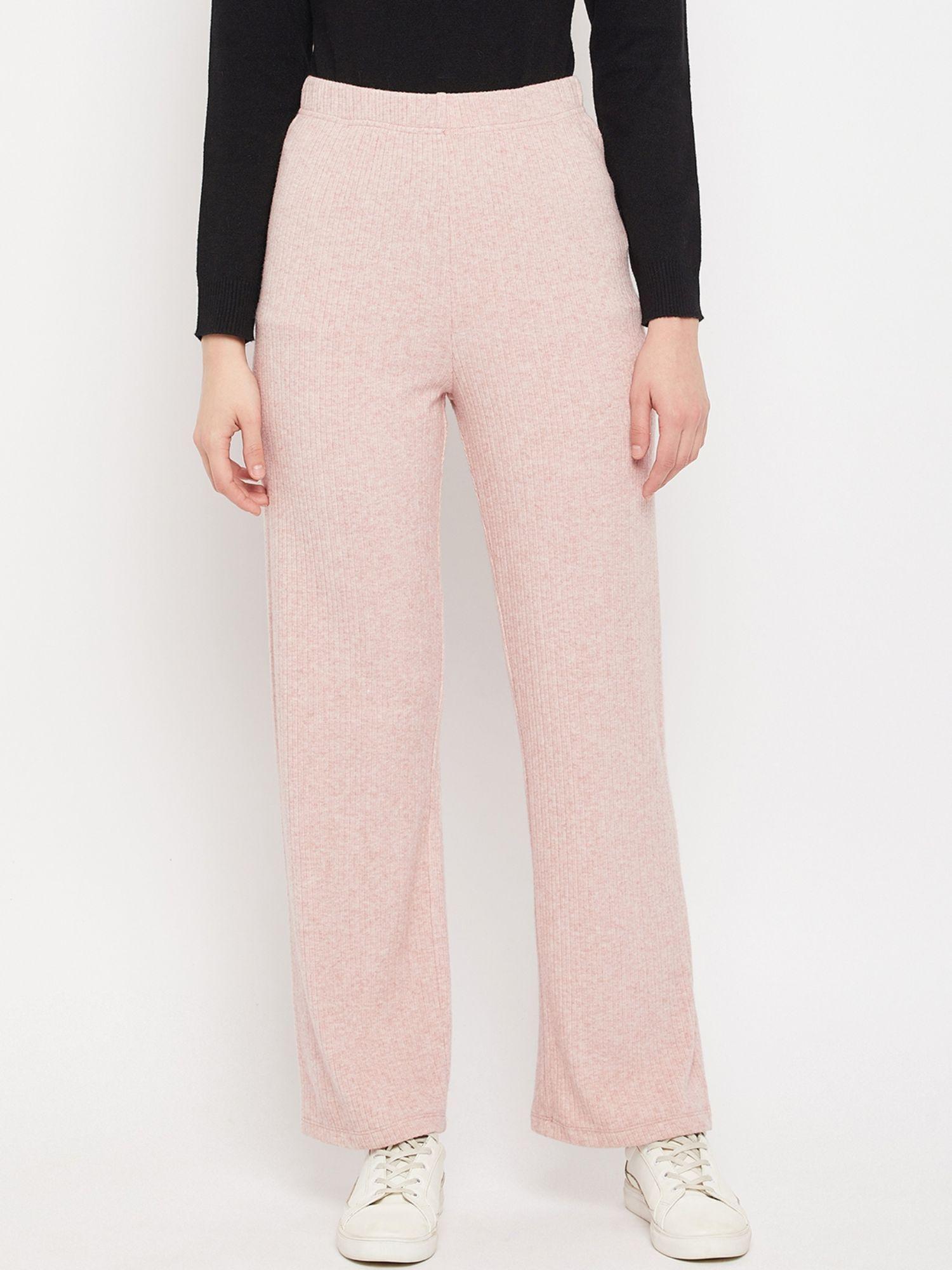 solid pink trousers