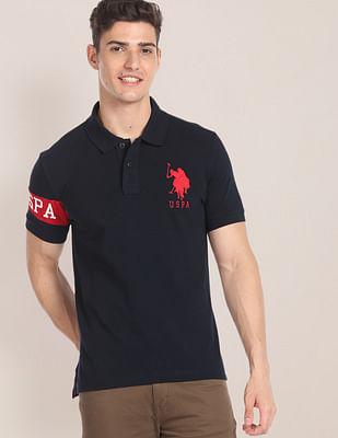 solid pique polo shirt