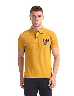 solid pique polo shirt