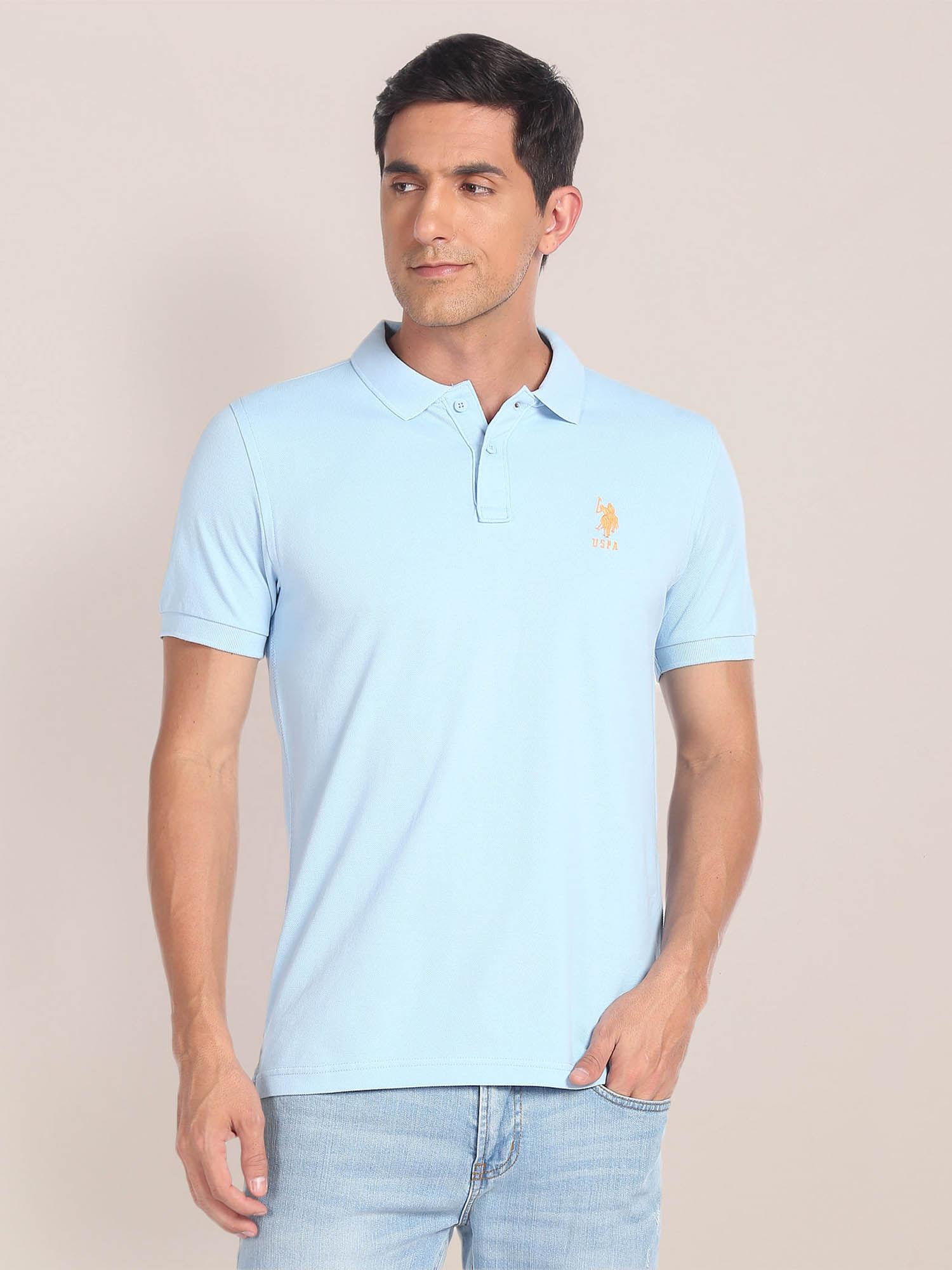 solid pique polo t-shirt