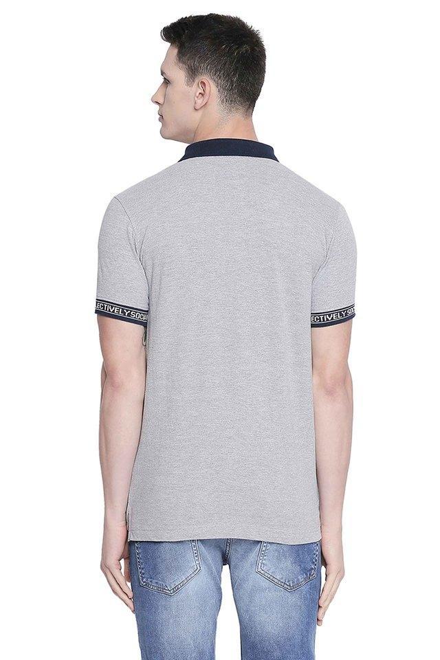 solid polyester cotton super slim fit mens t-shirt