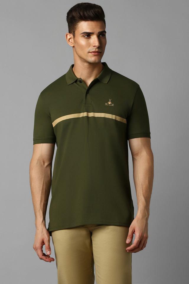 solid polyester polo mens t-shirt