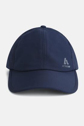 solid polyester regular fit mens casual cap - navy