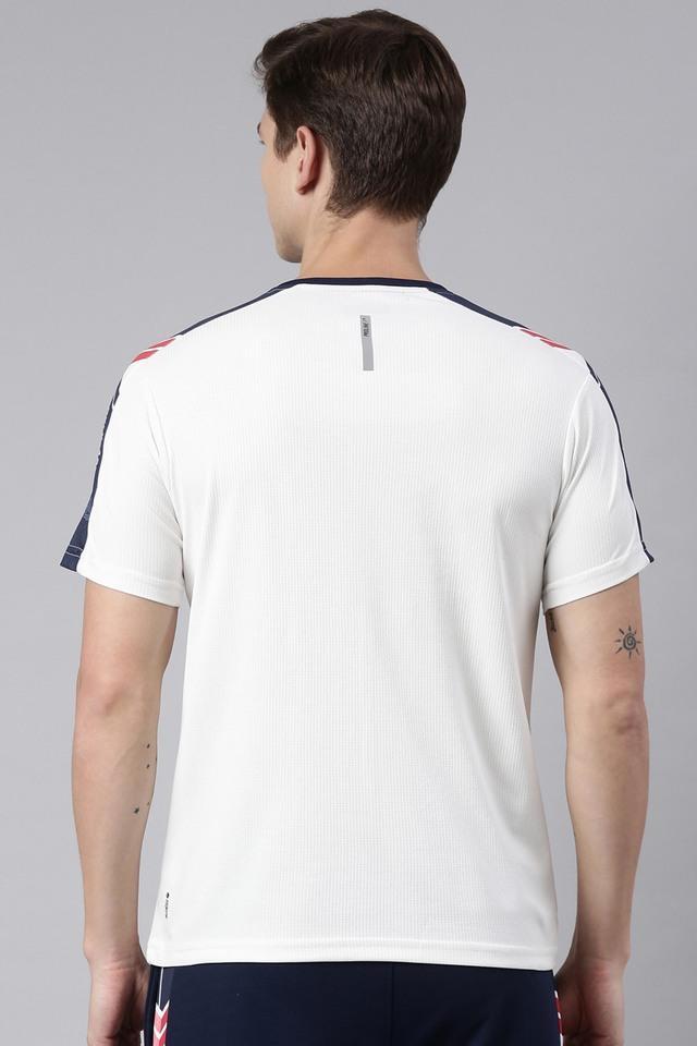 solid polyester regular fit mens t-shirt