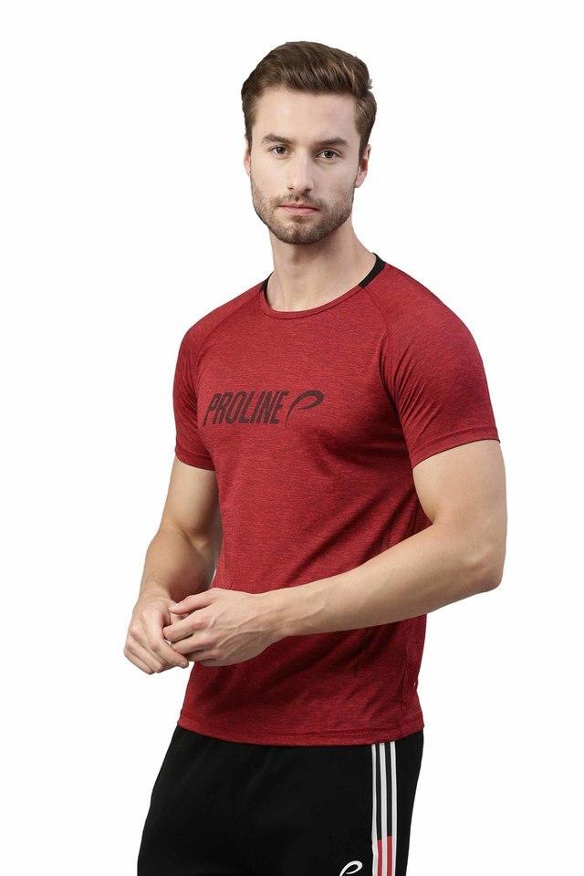 solid polyester regular fit mens t-shirt