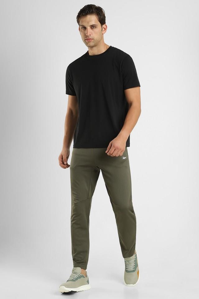 solid polyester regular fit mens track pants