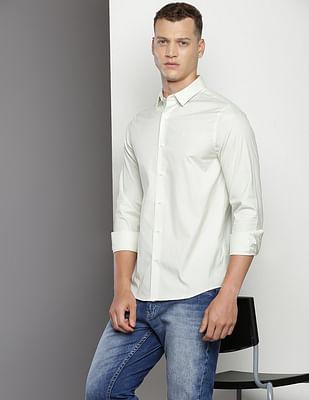 solid poplin shirt