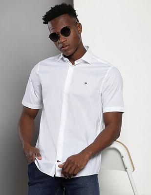 solid poplin shirt