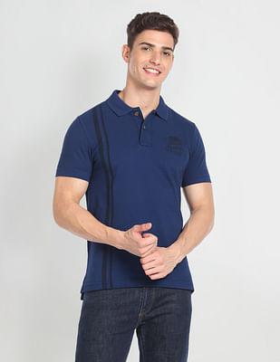 solid pure cotton polo shirt