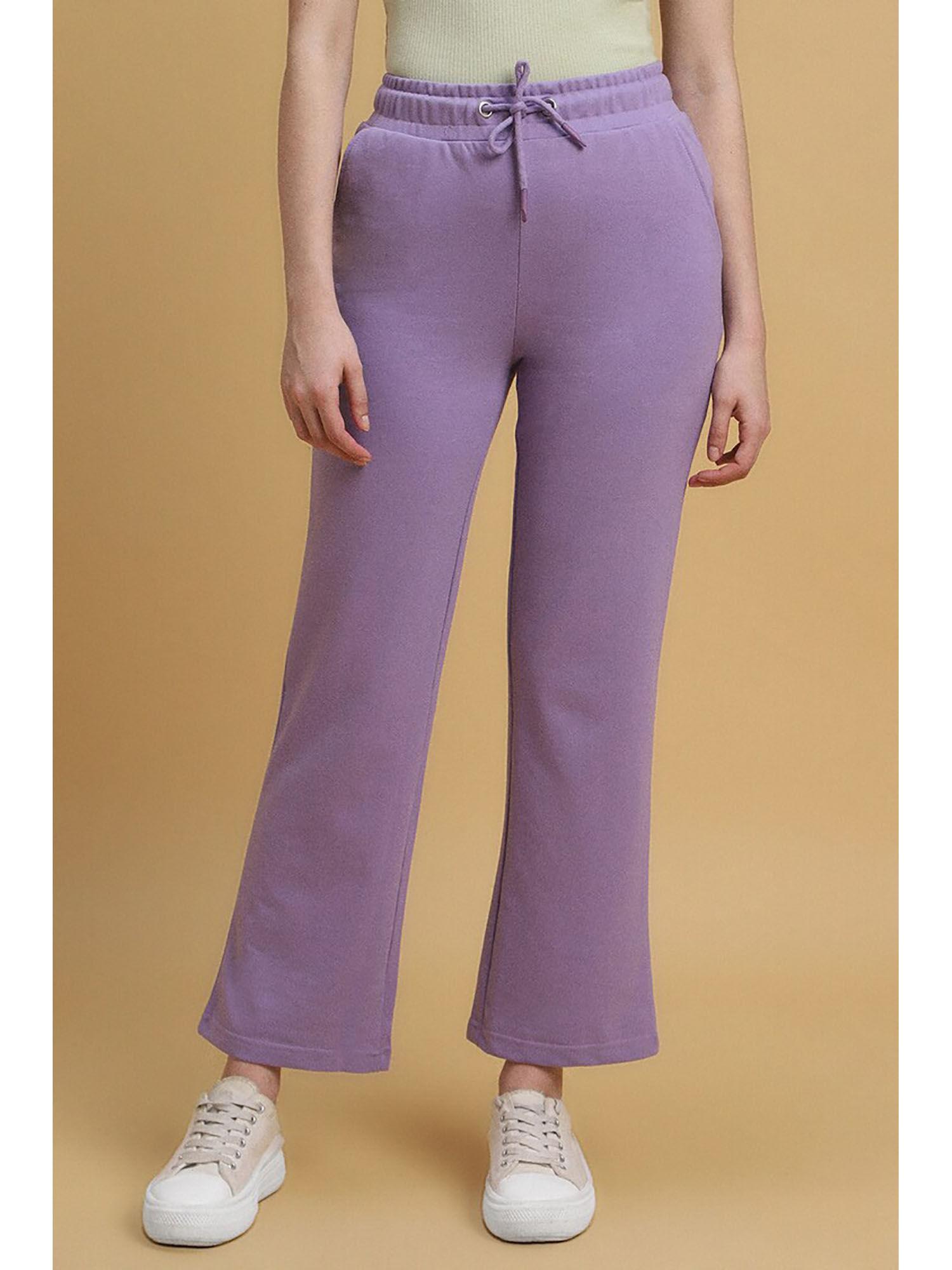 solid purple pant