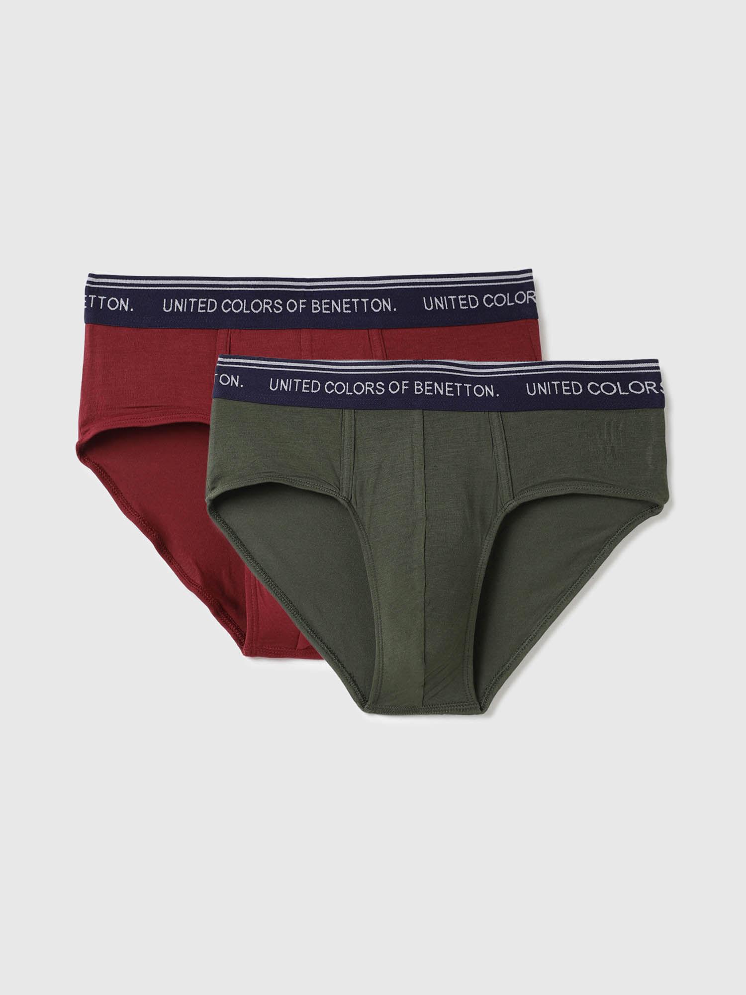 solid regular fit brief (pack of 2)