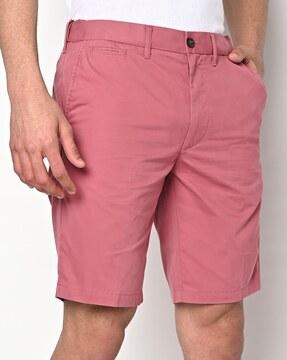 solid regular fit city shorts