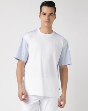 solid regular fit cotton t-shirt