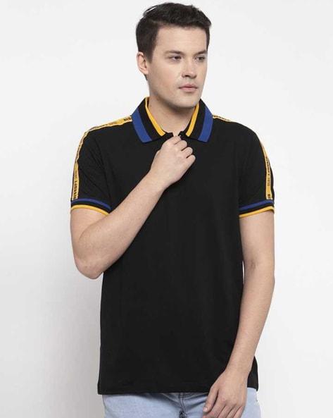 solid regular fit polo t-shirt