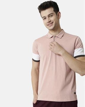 solid regular fit polo t-shirt