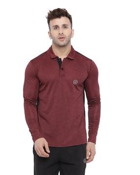 solid regular fit polo t-shirt