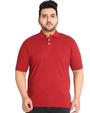 solid regular fit polo t-shirt