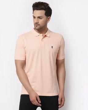 solid regular fit polo t-shirt