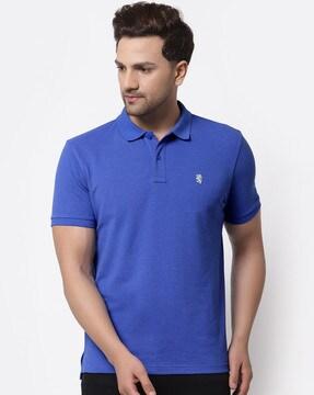 solid regular fit polo t-shirt