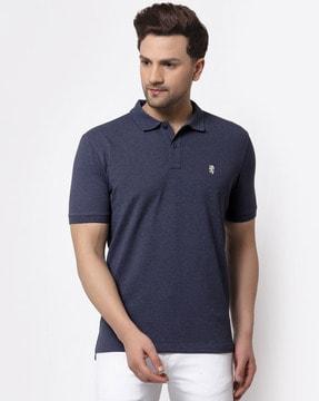 solid regular fit polo t-shirt