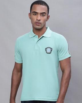 solid regular fit polo t-shirt