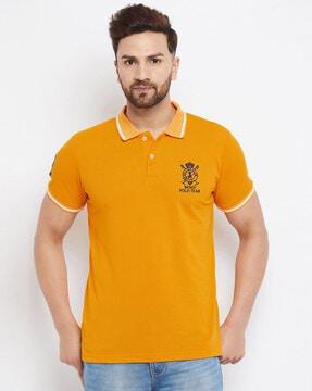 solid regular fit polo t-shirt