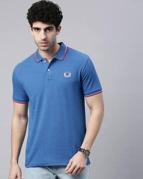 solid regular fit polo t-shirt