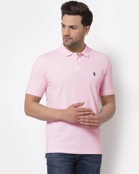 solid regular fit polo t-shirt