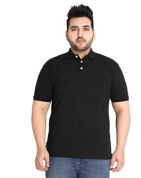 solid regular fit polo t-shirt