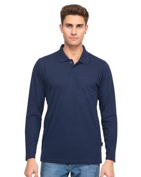 solid regular fit polo t-shirt