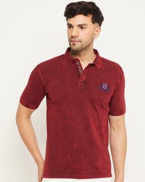 solid regular fit polo t-shirt