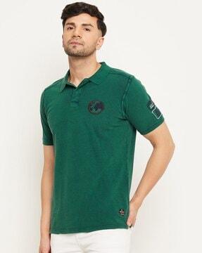 solid regular fit polo t-shirt