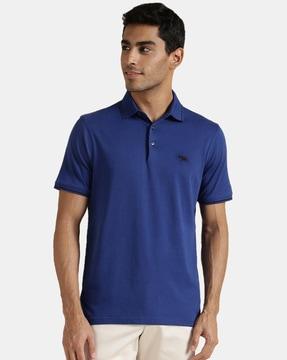 solid regular fit polo t-shirt