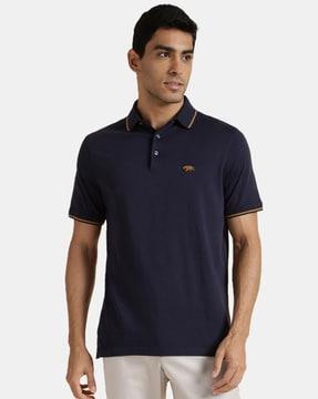 solid regular fit polo t-shirt