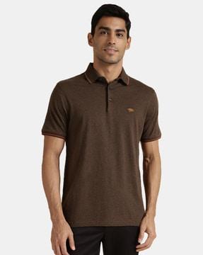 solid regular fit polo t-shirt