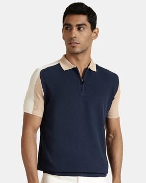 solid regular fit polo t-shirt