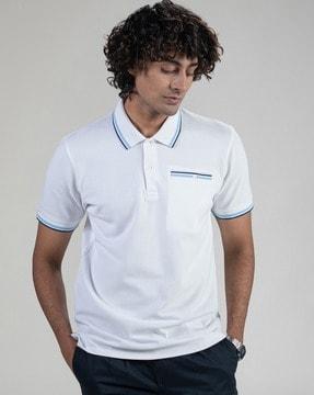 solid regular fit polo t-shirt